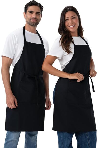 Chef Works مريلة جزار للجنسين، لون كاكي، مقاس واحد
