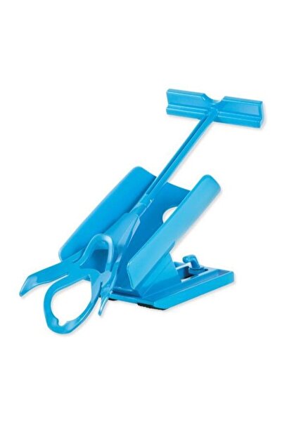 SIKS ®   Dispozitiv pentru încălțat șosete, universal, din plastic, albastru