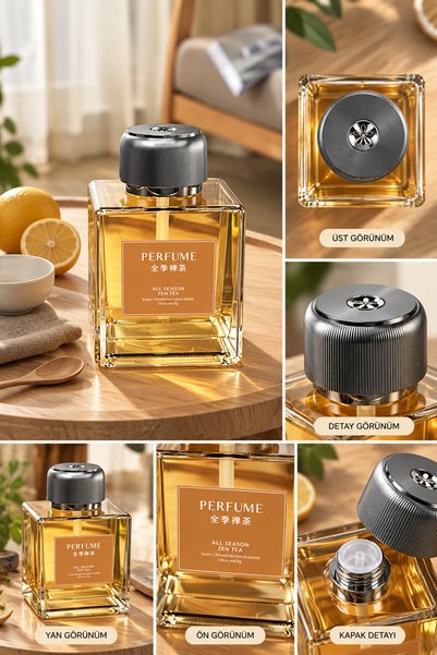 Deseja 500 ML Lüks Şarj Edilebilir Ultrasonik Koku Spreyi Hava Nemlendirici Difüzör Zen Tea Aromalı