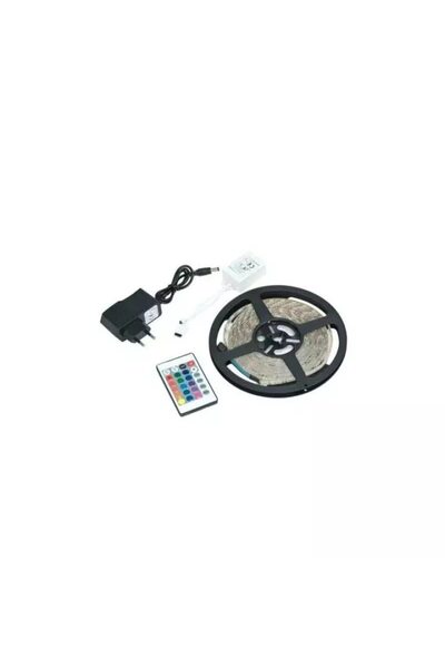SIKS ®   Kit bandă LED cu telecomandă și adaptor, 4,5 m, multicolor