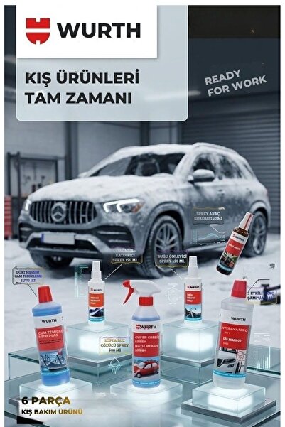 Kış Bakım Ürünleri Seti | Araçlar İçin Komple Koruma ve Temizlik