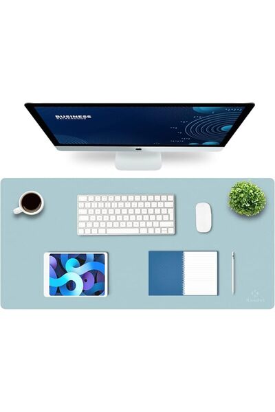 GENERAL K KNODEL Large Office Leather Desk Mat, Mouse and Keyboard Pad, Compu...