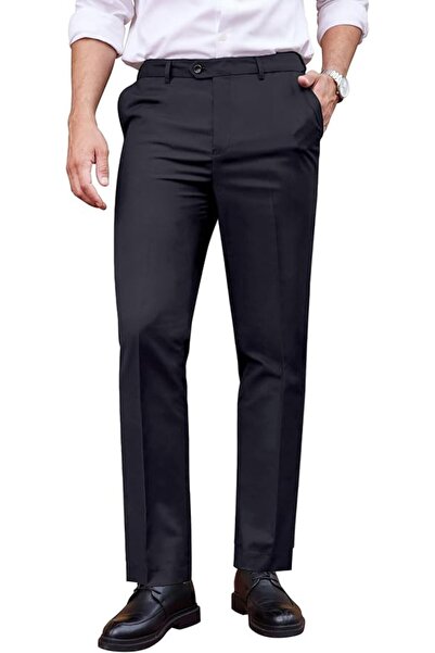COOFANDY Mens Classic Casual Dress Pants Expandable Waist Suit Pant Slim Fit ...