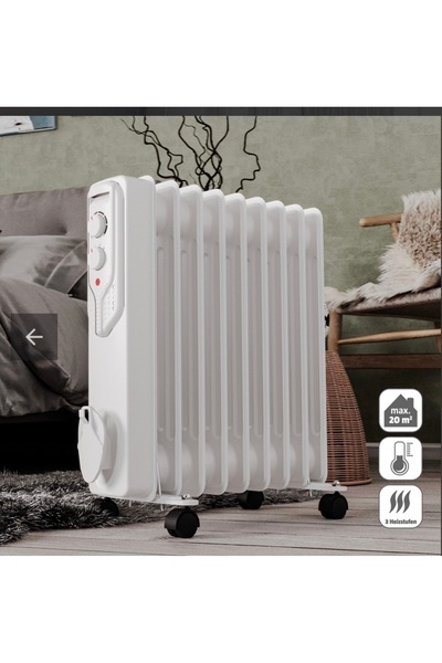 Magnotto Elektirikli Isıtıcı Termostatlı Elektirikli Radyatör Yağlı 2000 W Ev...