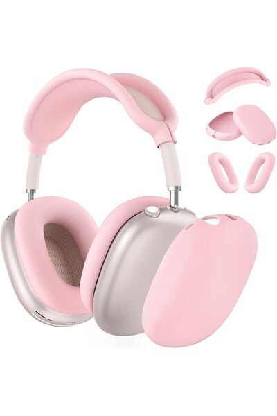 GENERAL غطاء سيليكون لسماعات AirPods Max، غطاء واقي من الخدوش لوسائد الأذن/غط...