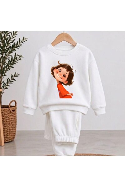 playwear Team Sweatshirt Spoiled Girl Printed Girls' Boys' Crew Neck Sweatshirt