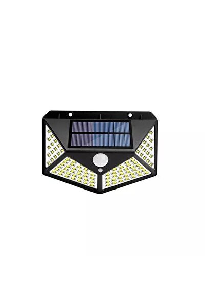 SIKS ®   Lampă solară cu 100 LED-uri, pentru exterior, montare pe perete