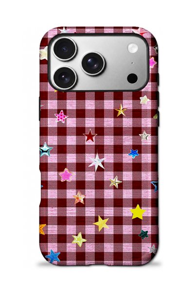 EDELFU متوافق مع iPhone 18 PRO MAX - Cherry Star، غطاء مزدوج الطبقات، غلاف حم...