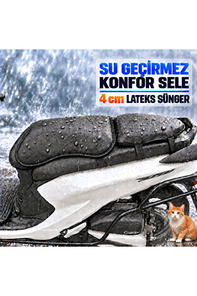Hard Guard Водоустойчив седален маншон за Kymco Xciting S 400 Comfort, 4 см л...