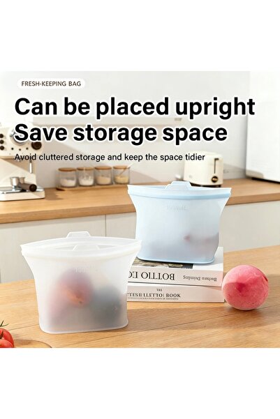 Generic Brand Silicone Food Storage Bags Reusable Airtight Freezer Microwave ...