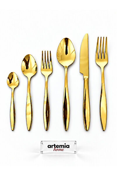 Artemia Home 72 Piece Cutlery Set for 12 People Coral