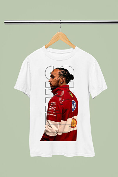 MAGORS Tricou Lewis Hamilton F1, din bumbac, cu imprimeu, mânecă scurtă, regu...