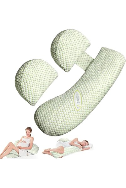 GENERAL Pregnancy Pillow for Sleeping, Body Pillow for Side Sleeper Adjustabl...