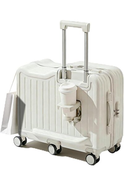 Generic Kids Ride-On Suitcase, 20" ABS Hard Shell Carry-On Case with Cup Hold...