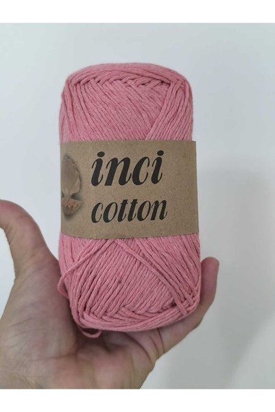mixify İnci Cotton Knitting Yarn 100 Gr Dark Pink Amigurumi, Blanket, Bag, Ve...