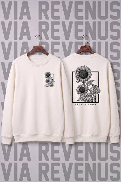 Vordevia Grow in Grace Front and Back Printed Wide Fit Crew Neck 100% Cotton ...