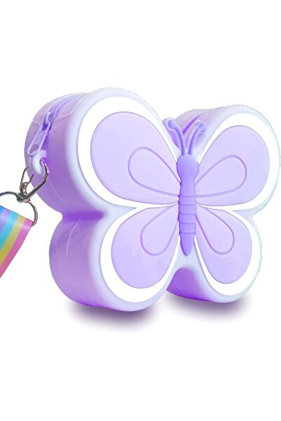 EXCEFORE Girls Mini Crossbody Purse, Butterfly Kids Shoulder Bag with Adjusta...