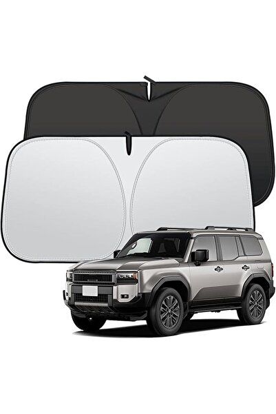 Generic Foldable Car Windshield Sun Shade Compatible with Toyota Land Cruiser...