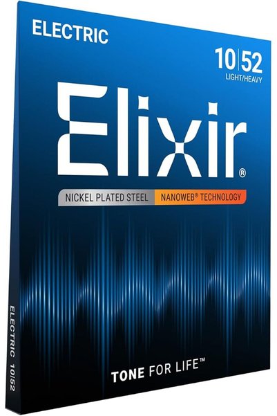 Elixir أوتار جيتار كهربائي، مصنوعة من الفولاذ المطلي بالنيكل مع طلاء NANOWEB،...