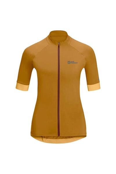Jack Wolfskin Γυναικεία φανέλα ποδηλασίας Gravex FZ SS 2026-Καφέ-S