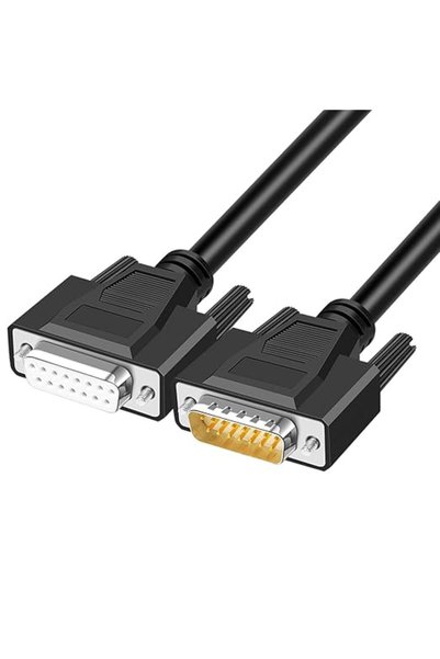 Tazweeq كابل تمديد RS232 بطول 10 أقدام من نوع DB15 ذكر إلى أنثى