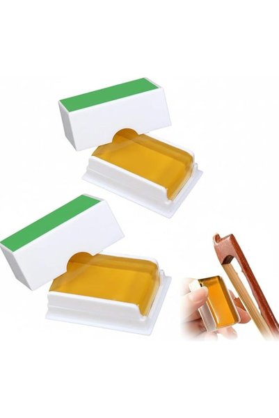 ELECDON 2 Pack Natural Violin Rosin, Low Dust Formula – Strong Grip Rosin Res...