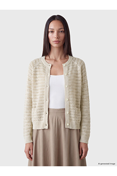 LC Waikiki Nevavm Farkıyla Lcw Everyday White Knitwear Openwork Short Women's...