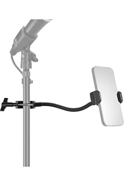NEEWER حامل هاتف مغناطيسي من BASICS لحامل الميكروفون مع أنبوب مرن، عمود مغناط...