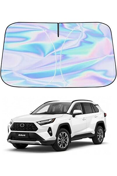 Generic Foldable Car Windshield Sun Shade Compatible with Toyota Rav4 2019-20...
