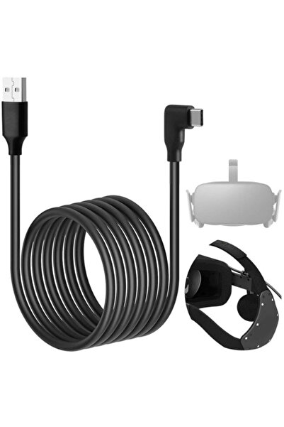 ALOGY Cablu pentru ochelari VR USB la USB Type-C, 5m, pentru Oculus Link Ques...