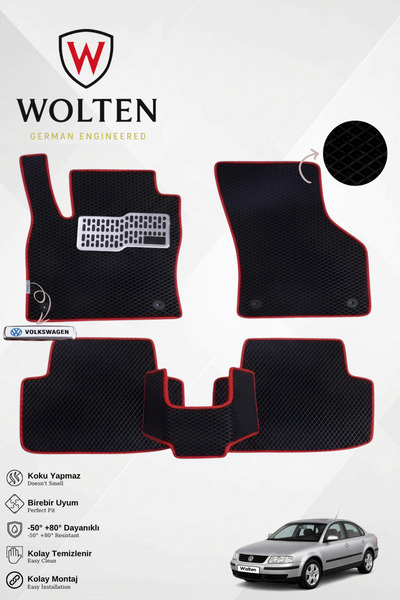 w wolten german engineered VOLKSWAGEN-PASSAT B5-(1996-2005) İÇİN EVA İÇ PASPA...