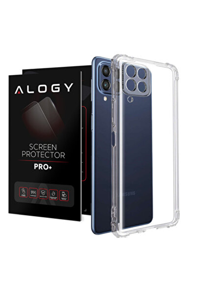 ALOGY Husă blindată rezistentă la șocuri pentru Samsung Galaxy M53 5G Transpa...