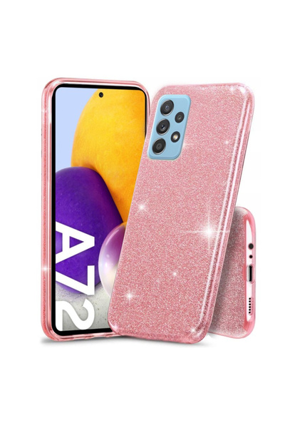 XGSM Husă cu sclipici pentru Samsung Galaxy A72 5G / A72 LTE, Roz