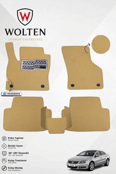 w wolten german engineered VOLKSWAGEN- CC-(2008-2016) İÇİN EVA İÇ PASPAS TAKI...