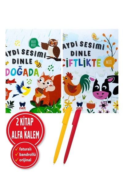 Net Çocuk Yayınları Alfa Kalem+</DNTCTMS>  Ömer Canbi̇r 2 Book Set (Listen to...