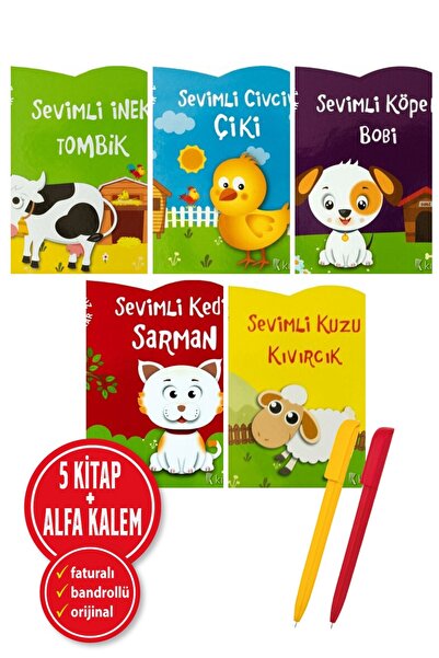 Net Çocuk Yayınları Alfa Kalem+</DNTCTMS> KOLEKTİF 5 Kitap Set ( Cute Lamb Cu...