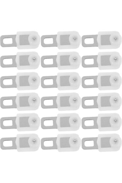 Baluue 50pcs Silent Curtain Track Rollers Gliders For Beam Drapery Track Smoo...