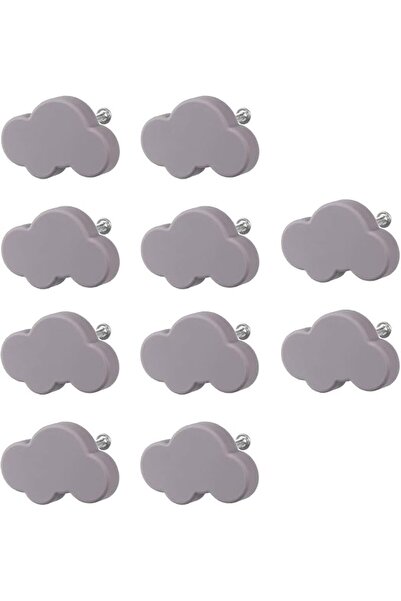 GENERAL Soft Rubber Knobs, 10Pcs Cartoon Cloud Shape Cabinet Knobs Handles, K...