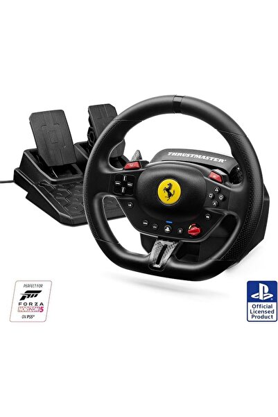 Thrustmaster T98 Ferrari 296 GTB، عجلة سباق لأجهزة PS5 وPS4 والكمبيوتر الشخصي