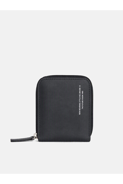 LC Waikiki Nevavm Black Men's Wallet with Difference