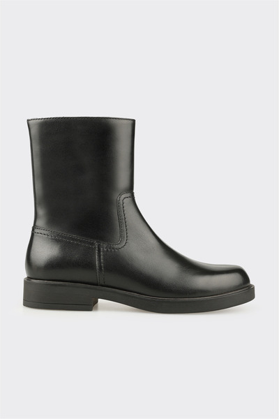 Elle Shoes Siyah Deri Kadın Günlük Bot