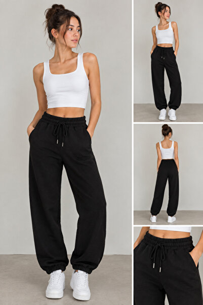 Glowzia Women's Oversize Sweatpants Winter Cotton Lined