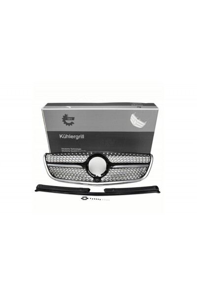 ESEN SKV Gril radiator Mercedes Vito (W447, 2019+) diamant, negru lucios A447...