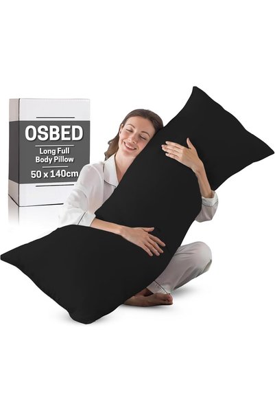 Generic وسادة طويلة ناعمة ومريحة من OSBED للنوم على الجانب |   وسادة جسم كبير...