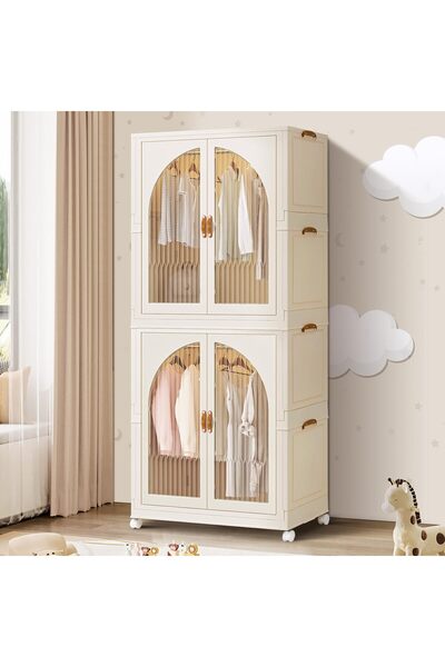 Generic Kids Wardrobe, Baby Closet Storage Organizer, Children Clothes Cabine...