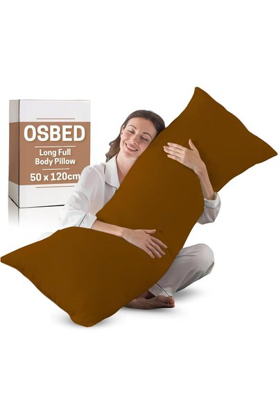 Generic وسادة طويلة ناعمة ومريحة من OSBED للنوم على الجانب |   وسادة جسم كبير...
