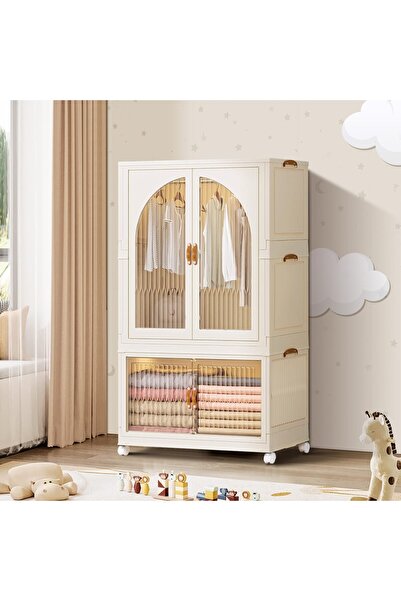 Generic Kids Wardrobe, Baby Closet Storage Organizer, Children Clothes Cabine...