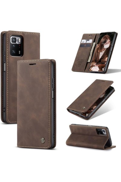 Generic CaseMe Wallet Case for Xiaomi Mi 10T / 10T Pro 5G, Premium Retro PU L...