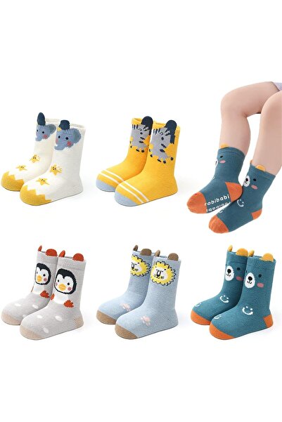 Generic NALACAL Baby Non-skid Grip Socks Toddler Socks Anti Skid Slipper Crew...
