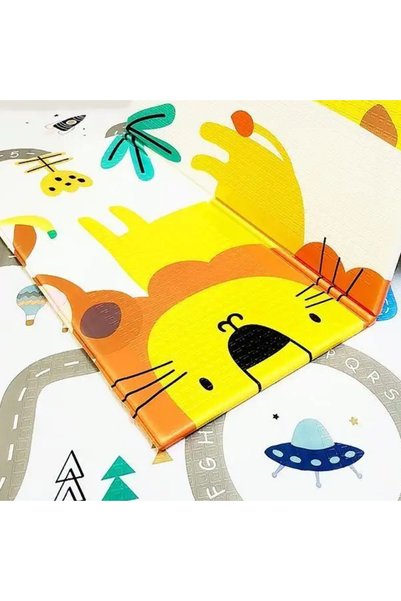 Creative Toys Covor pliabil de joaca cu Sosele si Leu City Lion 200 x 180 cm